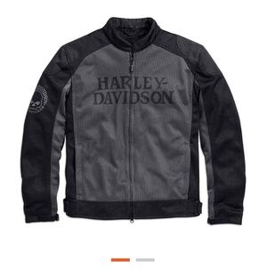Harley-Davidson Men's Willie G. Skull Mesh Riding Jacket, 98092-15VM.